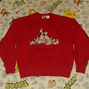 1996 Disney 101 Dalmatians Embroidered Crewneck Sweatshirt Vintage 90s Movie